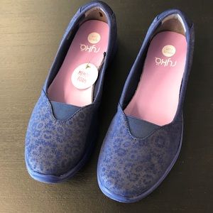 Ryka blue slip-on shoes, size 9.5